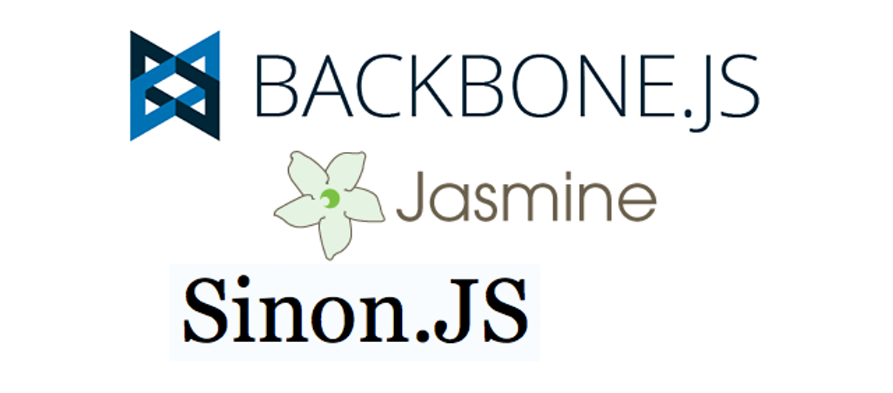 Backbone, Jasmine and Sinon logos