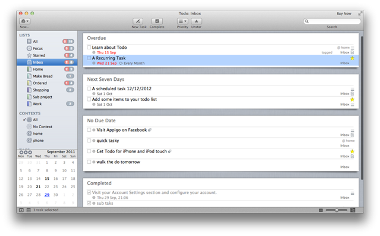 TODO for Mac screenshot