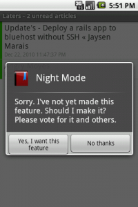 Not Yet Made - Night Mode